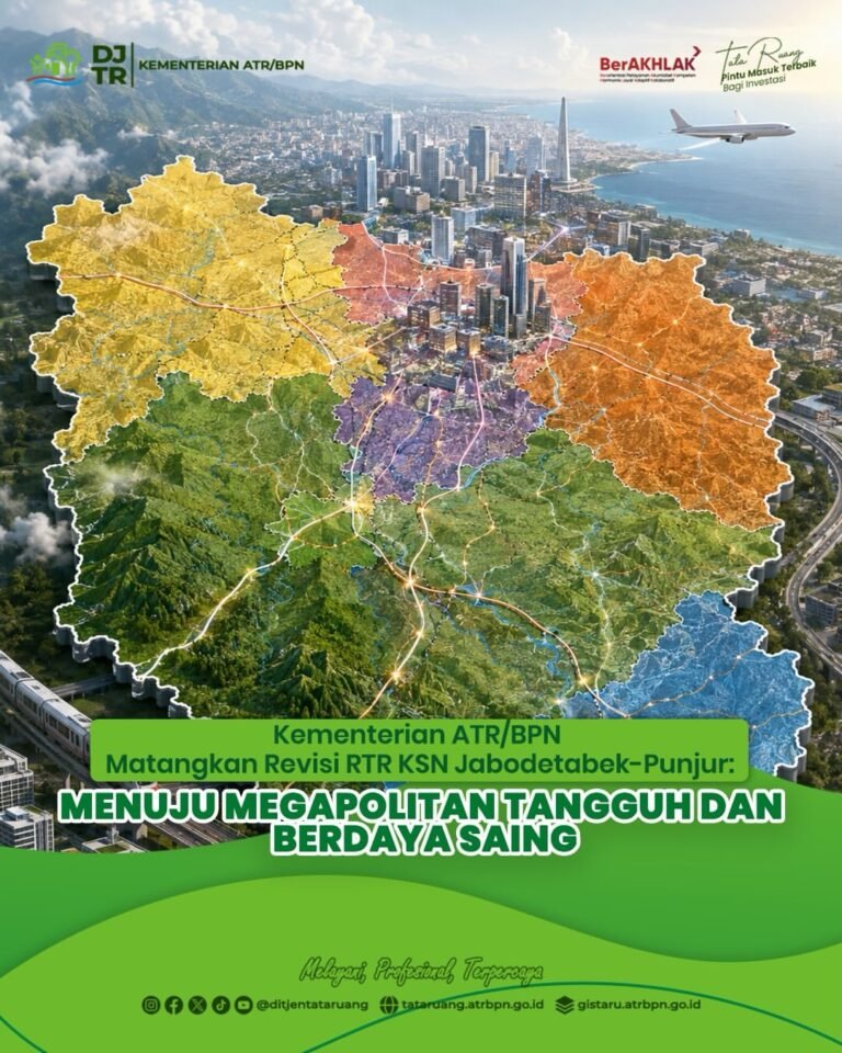 Direktorat Jenderal Tata Ruang Kementerian Agraria dan Tata Ruang/Badan Pertanahan Nasional (ATR/BPN) menggelar Konsultasi Publik Rencana Tata Ruang Kawasan Strategis Nasional (RTR KSN) Perkotaan Jabodetabek-Punjur