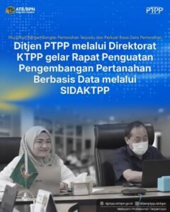 Direktorat Pengembangan Pertanahan dan Pemanfaatan Tanah bersama JICA Expert Team melaksanakan diskusi dalam rangka penyempurnaan metode penilaian dan kriteria untuk mengidentifikasi lokasi yang berpotensi dikembangkan. Pembahasan mencakup berbagai aspek, antara lain kondisi keruangan, kondisi air, risiko bencana, aksesibilitas, serta infrastruktur kawasan sebagai bagian dari upaya memperkuat analisis potensi pengembangan pertanahan