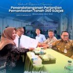 Perkuat Reforma Agraria, Kantah Pati Dukung Penandatanganan Perjanjian Pemanfaatan Tanah untuk 360 Subjek