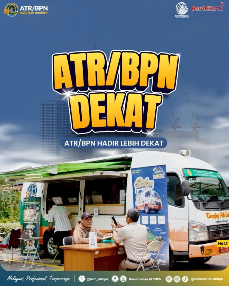 Halo #SobATRBPN! Layanan Rakyat untuk Sertifikasi Tanah (LARASITA) yang kini bertransformasi menjadi ATR/BPN Dekat siap hadir di 45 Kantor Pertanahan se-Jawa dan Bali!