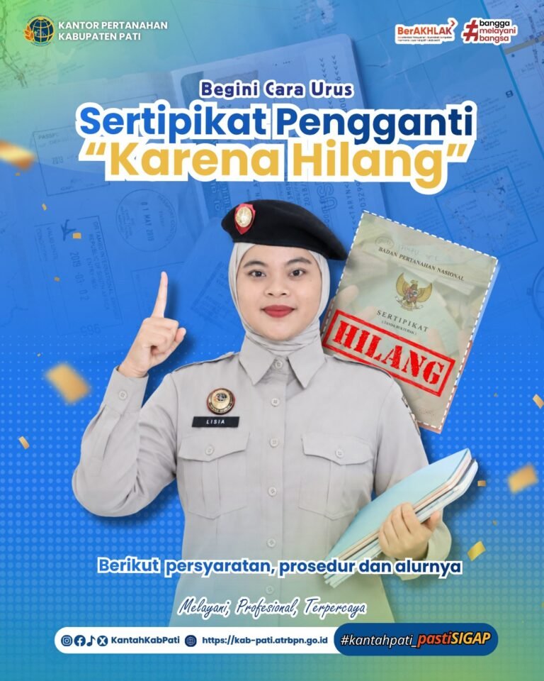 Halo#SobATRBPN, yang perlu kamu ketahui jika satu dokumen hilang, risiko bisa panjang, karena sertipikat tanah bukan sekadar kertas, ini adalah bukti hak milikmu.
